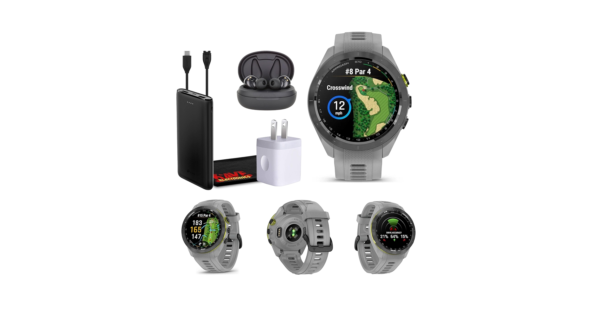 Amazon.com: Garmin Approach S70 42MM Gray- Fitness Tracker Golf